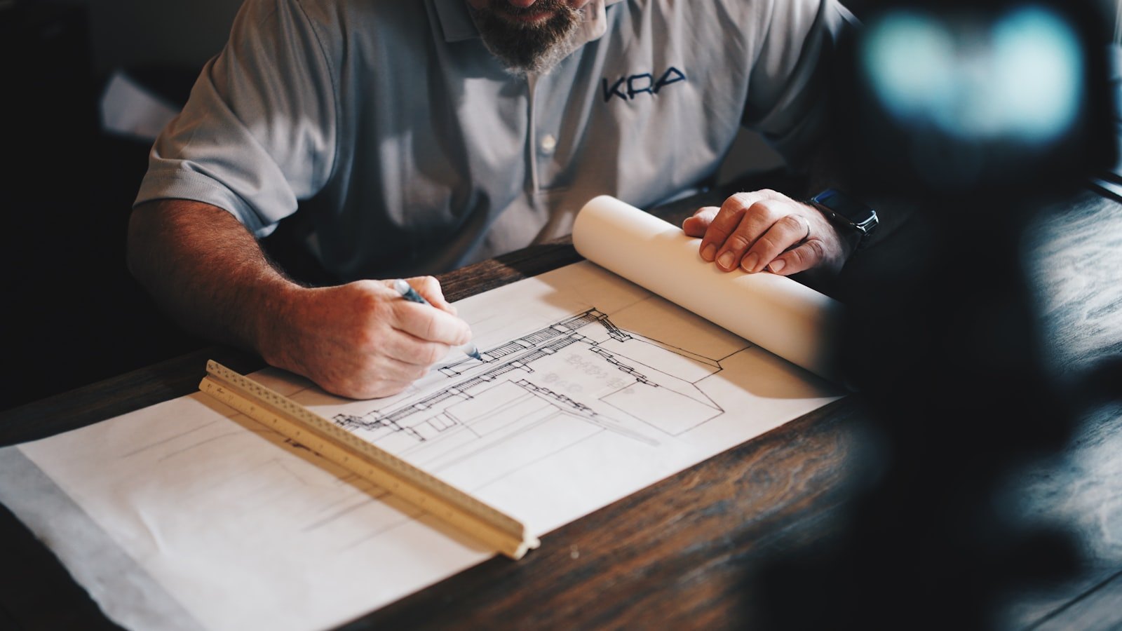 Illustratie van de bouwsector